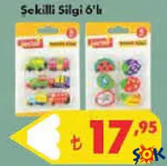 LECTOR ŞEKİLLİ SİLGİ 6'Lİ indirimli fiyat LECTOR ŞEKİLLİ SİLGİ 6'Lİ fiyat ve kampanya bilgisi